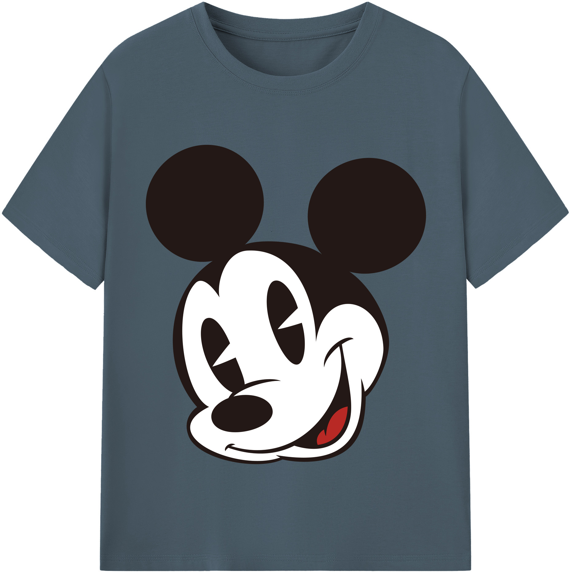 （画像用） ミッキーマウス Mickey Mouse 綿100％半袖Tシャツ（フロントプリント）
